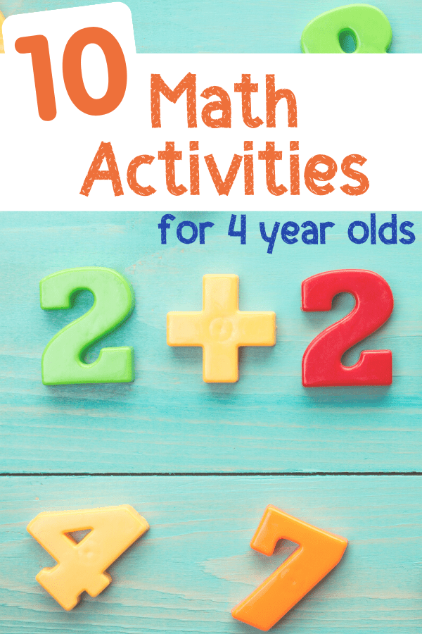 10 Math Activities for 4 Year Olds - Views From a Step Stool