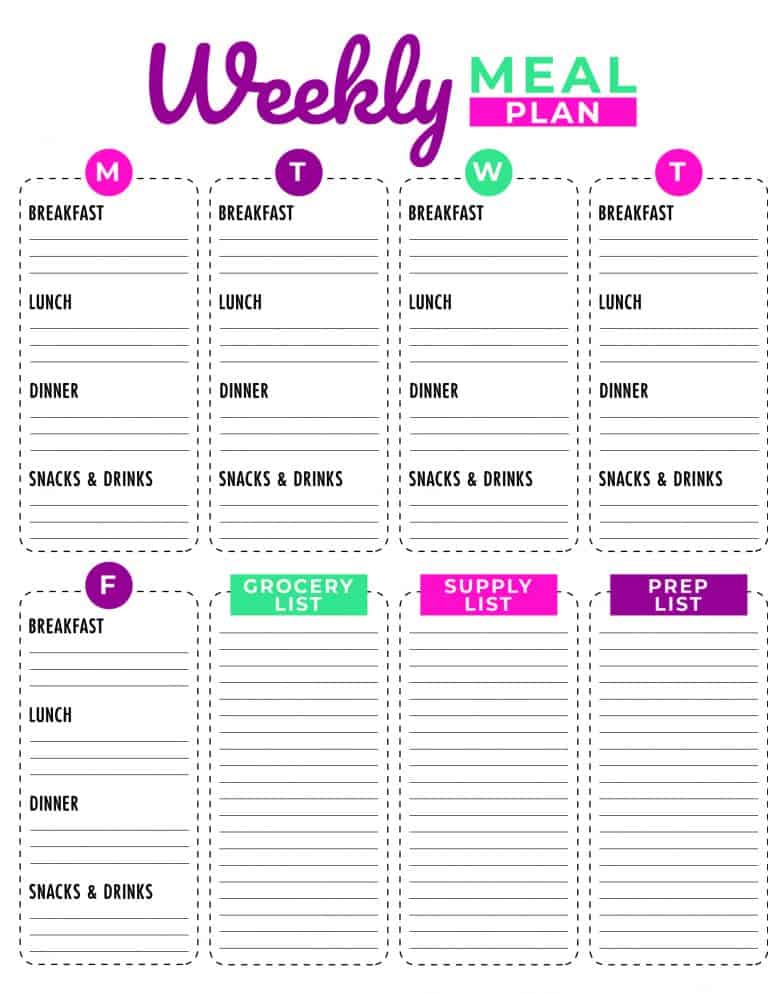 Summer Camp at Home Planner: Free Printable - Views From a Step Stool