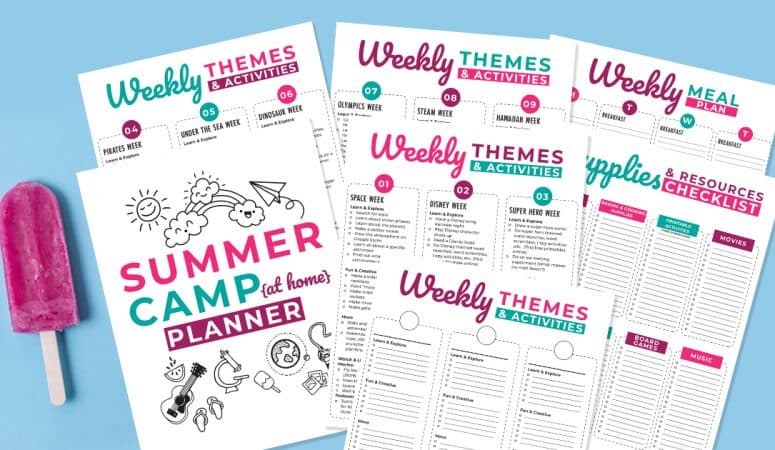 Summer Camp at Home Planner: Free Printable