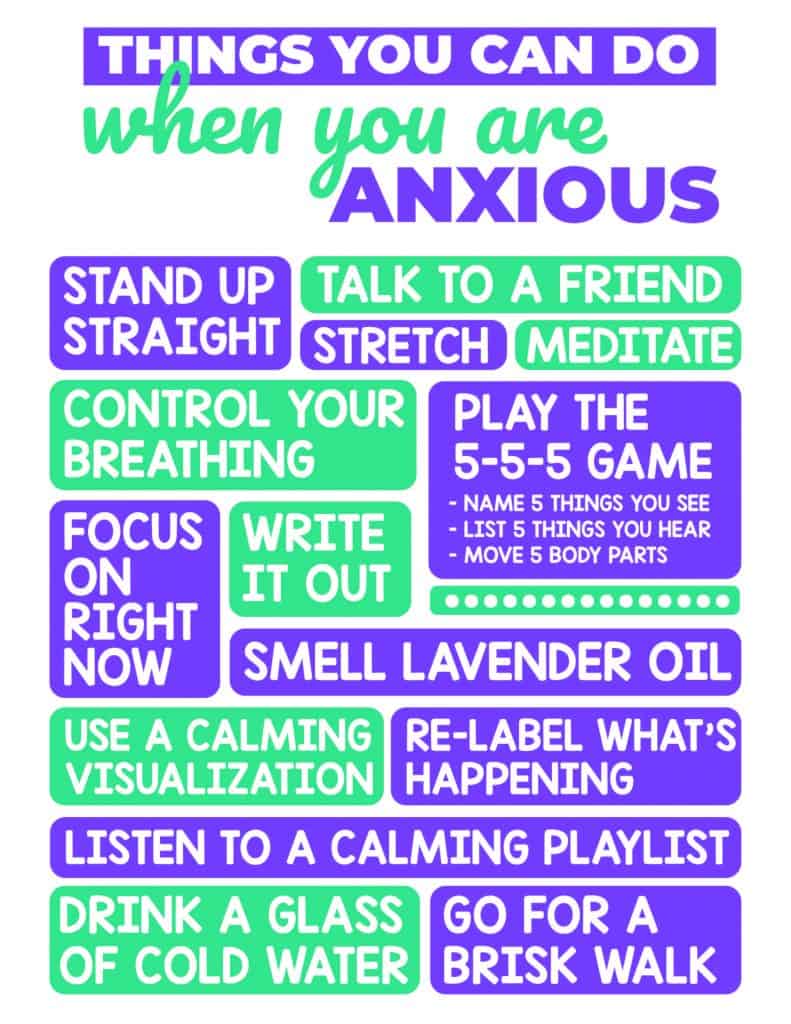 Anxiety Chart Printable