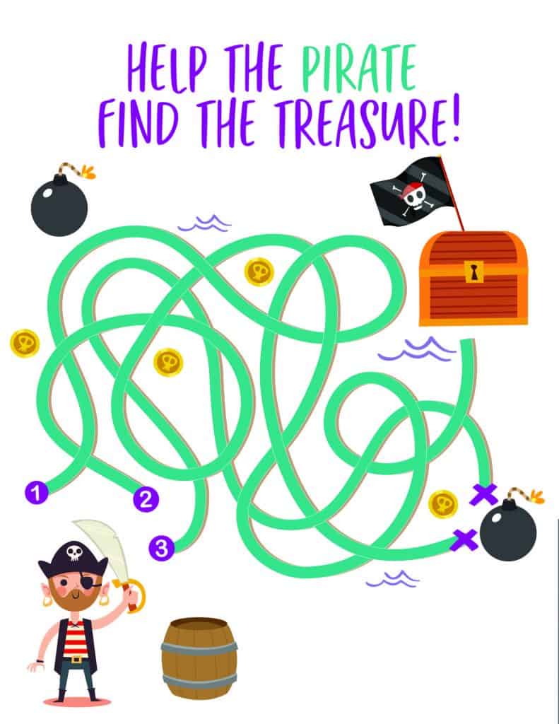 Pirate Printable Activities Views From a Step Stool