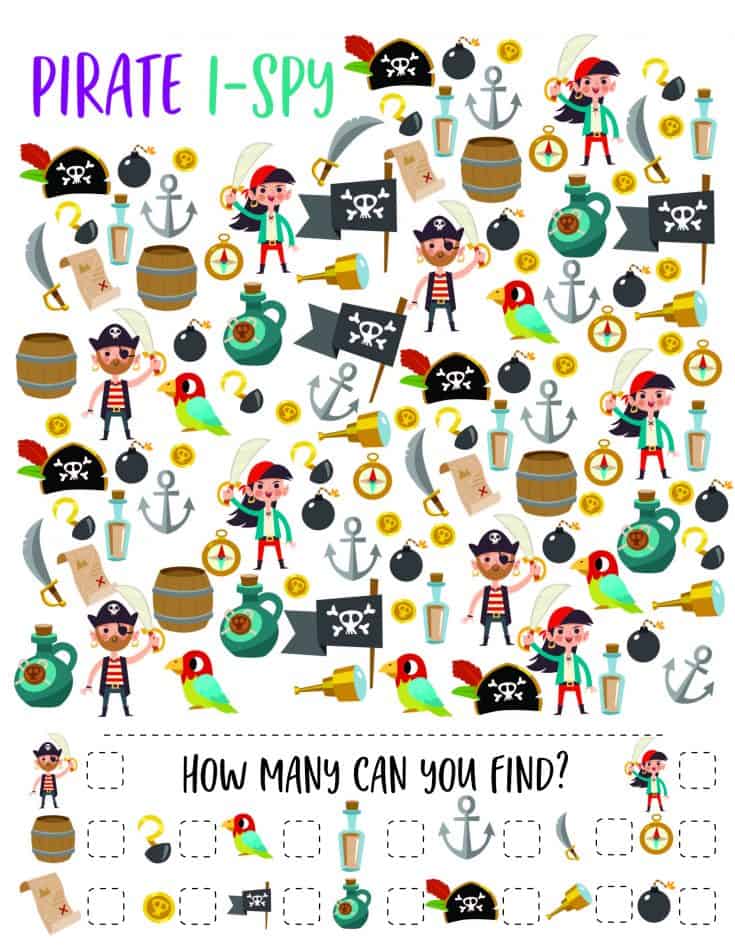 Pirate Printable Activities - Views From a Step Stool