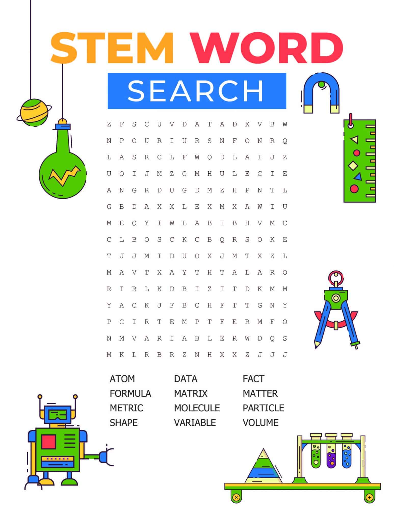 STEM Printable Activities Views From A Step Stool