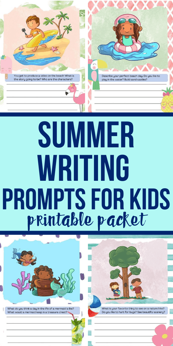 Summer Writing Prompts Printable Sheets For Kids Views From A Step Stool