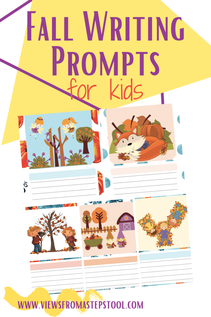 Fall Writing Prompts Printable Pages for Kids - Views From a Step Stool