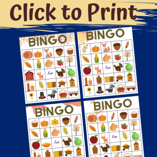 Printable Fall Bingo Game for Kids - Views From a Step Stool
