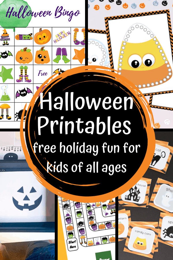 These free Halloween printables for kids include halloween board games, craft activities, cut and paste worksheets and more. 