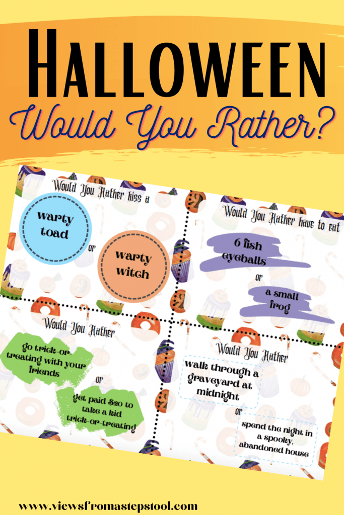 Halloween Would You Rather Questions for Kids