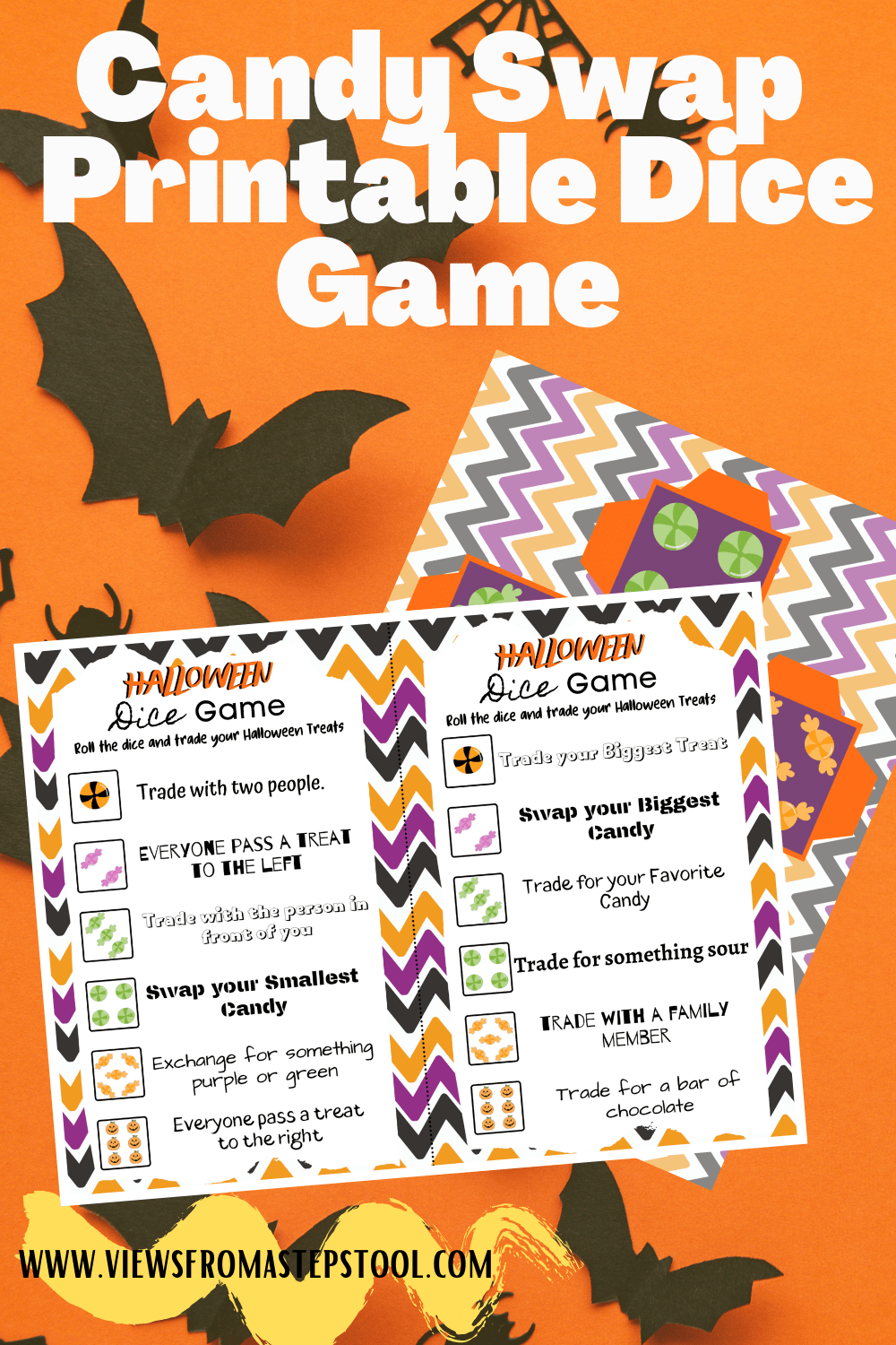 Halloween Candy Game Candy Swap Printable Dice Game Views From A 