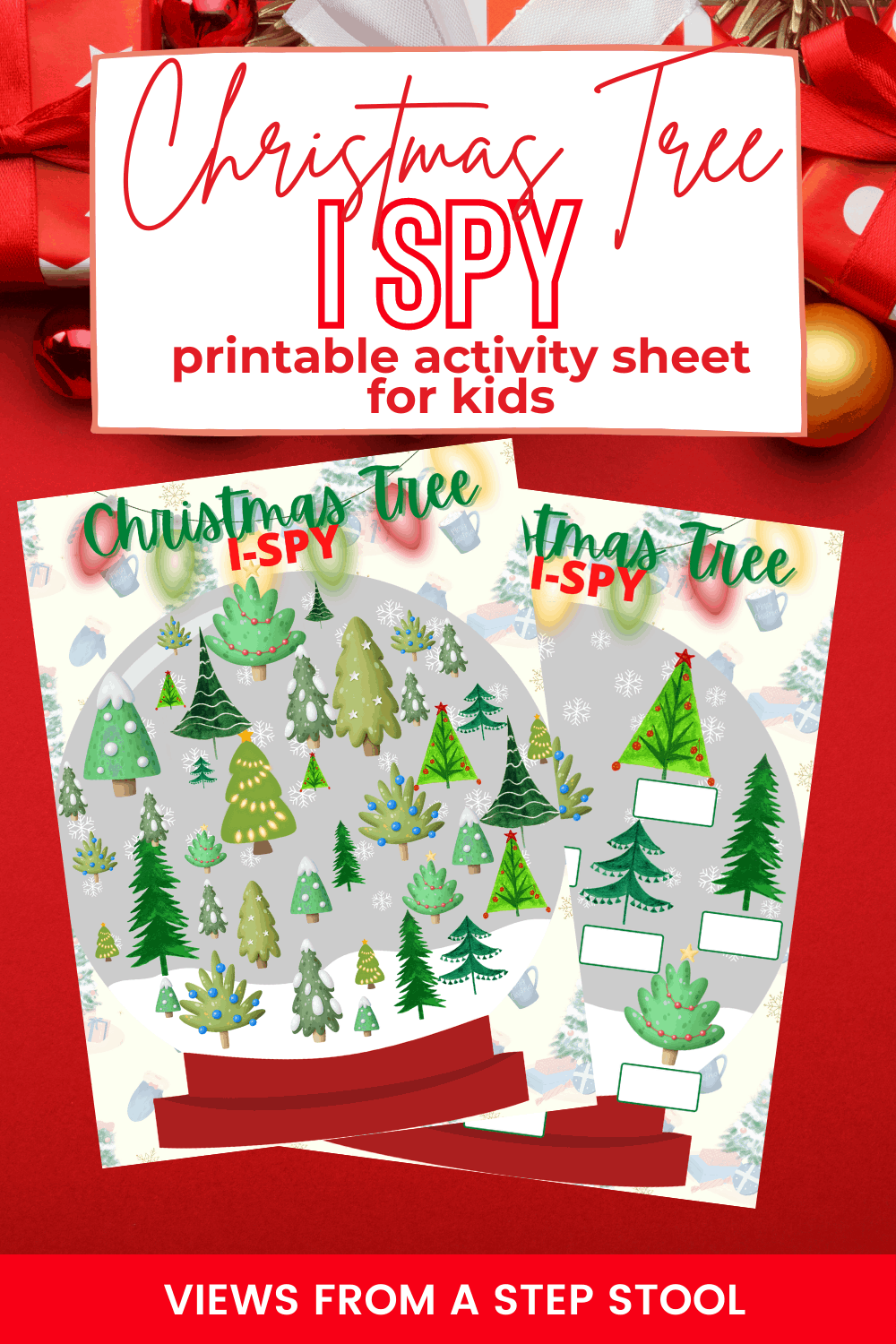 Christmas Tree I Spy Printable for Kids