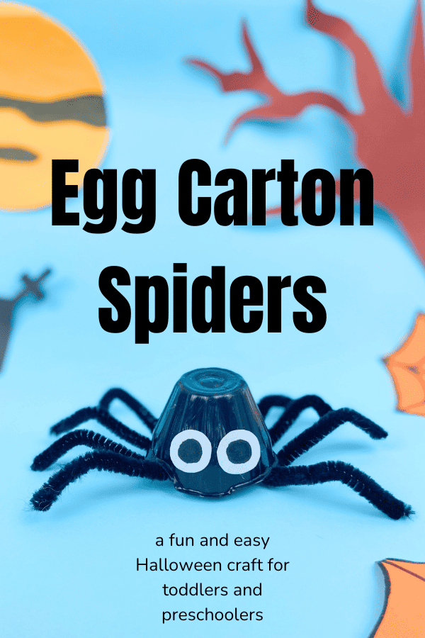 These egg carton spiders are such a great way to use the recycling as materials for a Halloween kids craft that is easy to make. 