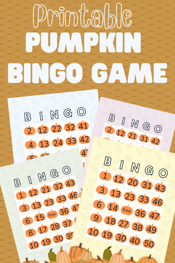 This Pumpkin Bingo Game is a great printable BINGO game that will get everyone excited about the fall. Print this simple bingo template and work on number recognition while having some pumpkin themed fun!