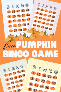 Pumpkin Bingo Free Printable Game - Views From a Step Stool