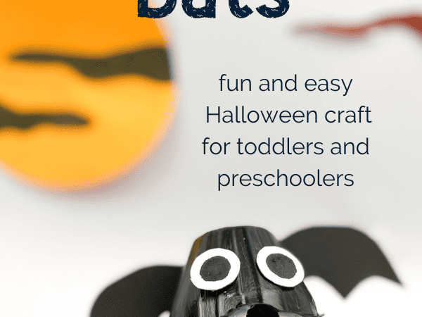 Egg Carton Bats Halloween Craft