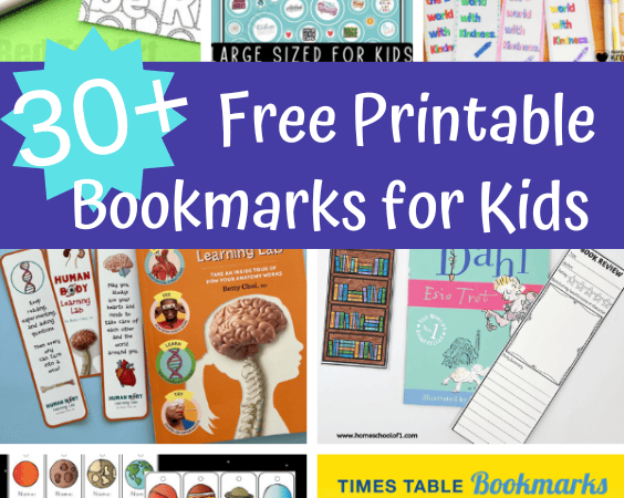 30+ Free Kids Printable Bookmarks