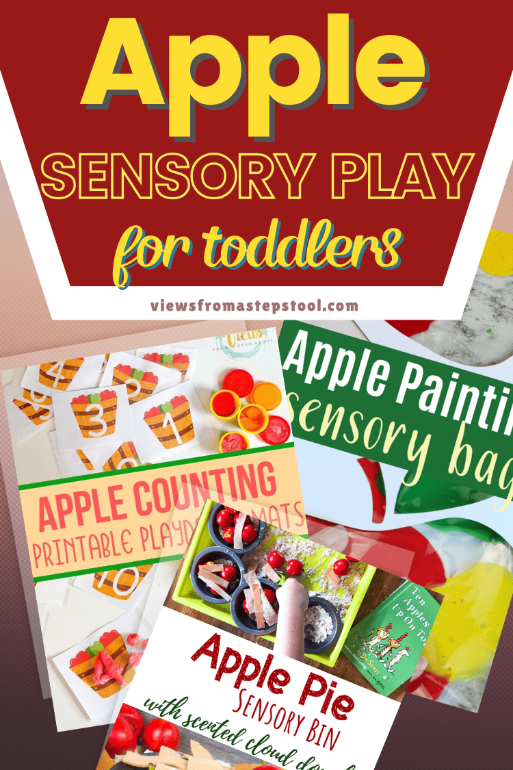 These three apple sensory activities for toddlers will engage the senses and get kids excited about the fall season. 
