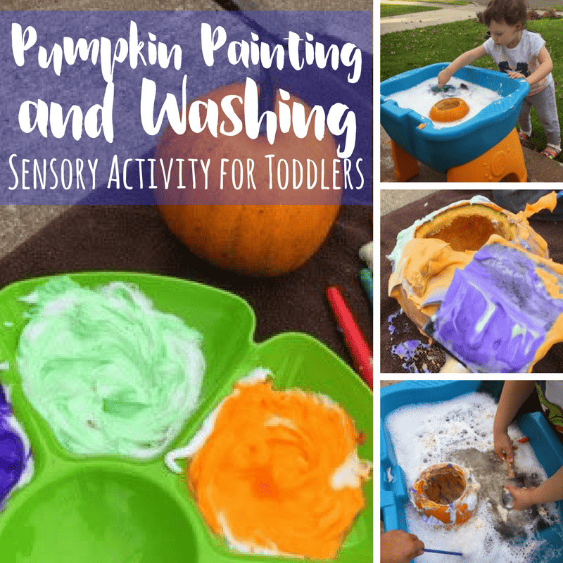 Pumpkin Paint and Wash Activity for Toddlers — Oh Hey Let's Play