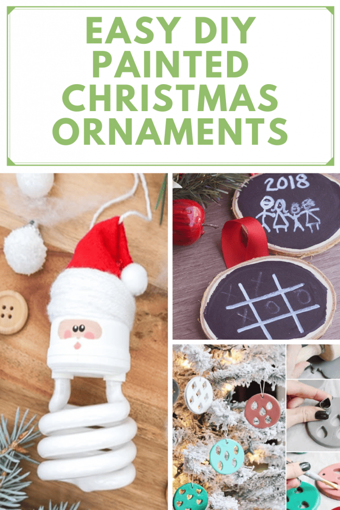 Here is a collection of fun DIY painted Christmas ornaments that both kids and adults will love to make. What a fun way to decorate!