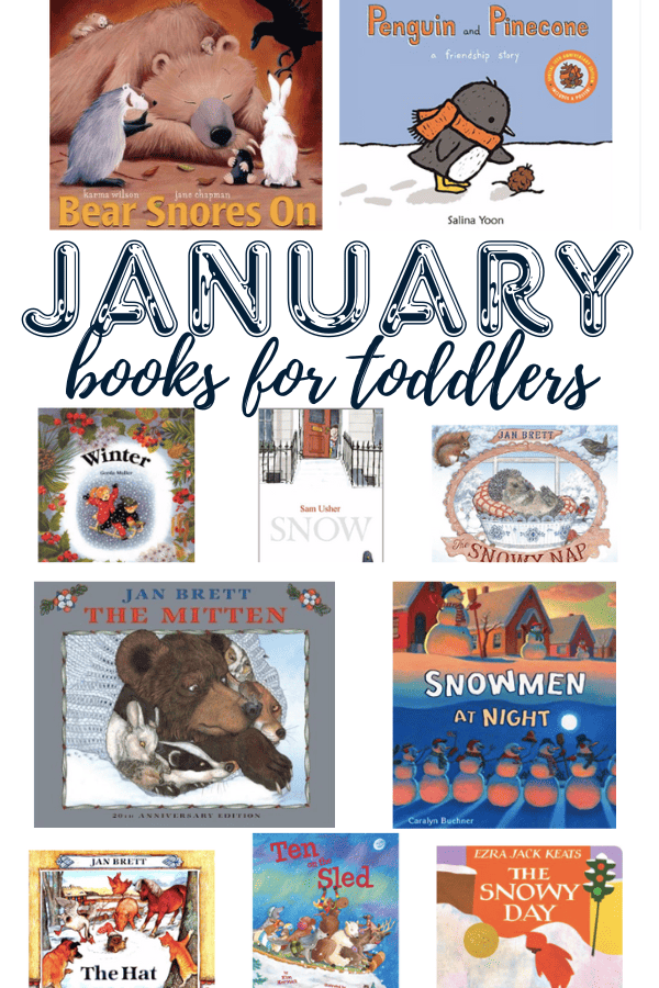These 10 January books for toddlers are classics that include Winter themes of snow and Winter animals. Plus, supplemental activities!