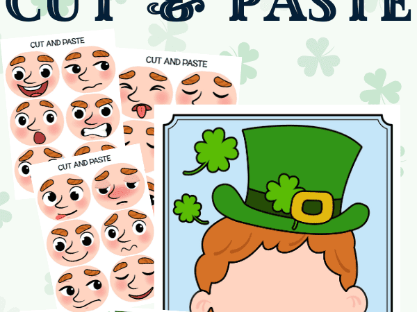St. Patrick’s Day Emotion Cut and Paste Printable Activity