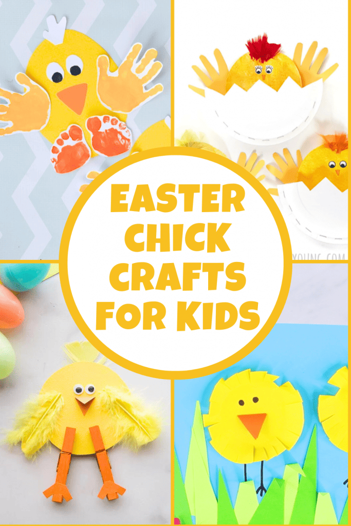 These Easter chick crafts for kids are just so adorable! Kids will love to create with these fun, holiday-themed ideas.